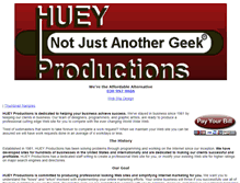 Tablet Screenshot of hueyproductions.com